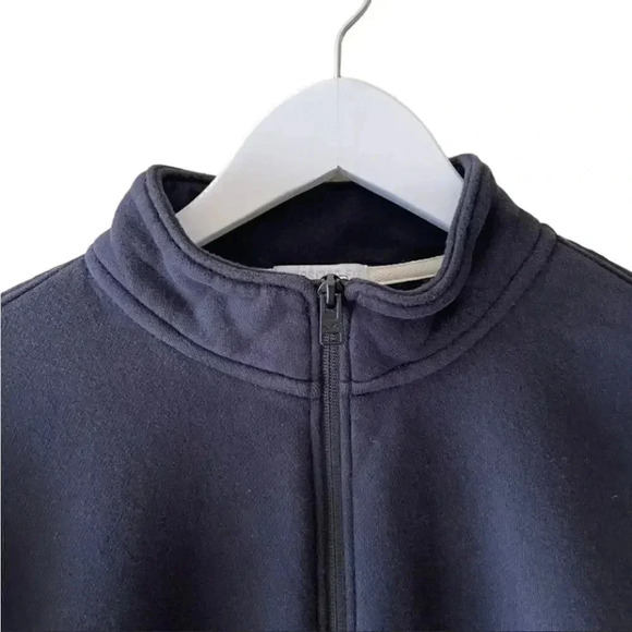 Holister Black oversized zip up pullover unisex sweatshirt SZ M - Picture 2 of 11